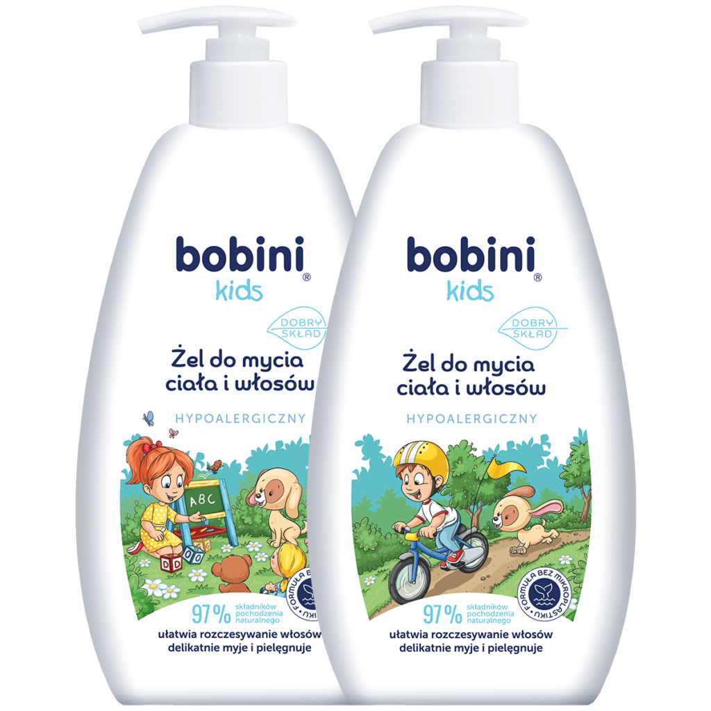 Bobini Kids Żel do mycia ciała i włosów 500 ml