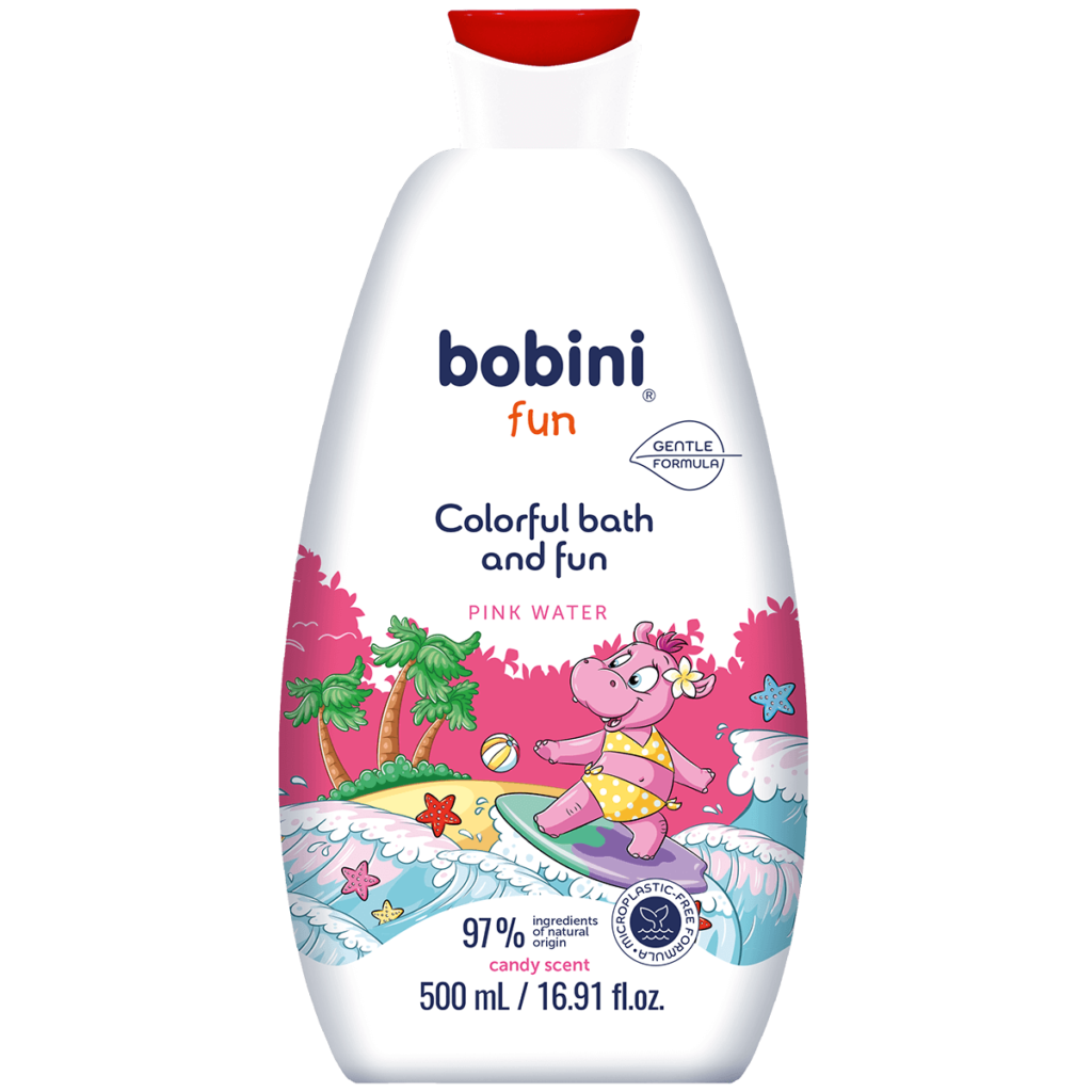 Colorful bath and fun - pink water 500 ml